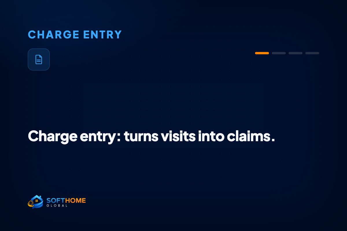 Turns a finished visit into a submitted claim, checking it against the schedule first and clearing errors before the claim ever goes out the door.