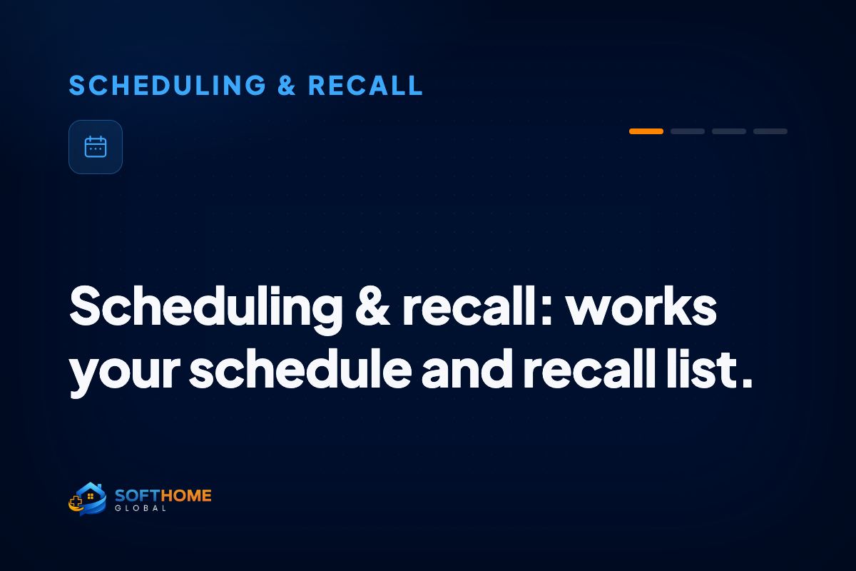 Confirms tomorrow's appointments, fills a cancelled slot from a live waitlist, and chases every overdue patient on your recall list until they're booked.